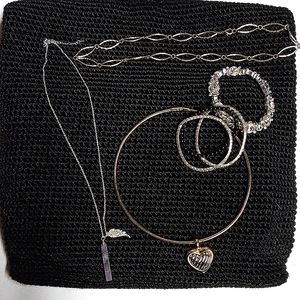 Jewelry Set- 3 Necklaces Angel Wing 4 Bracelets Costume Set